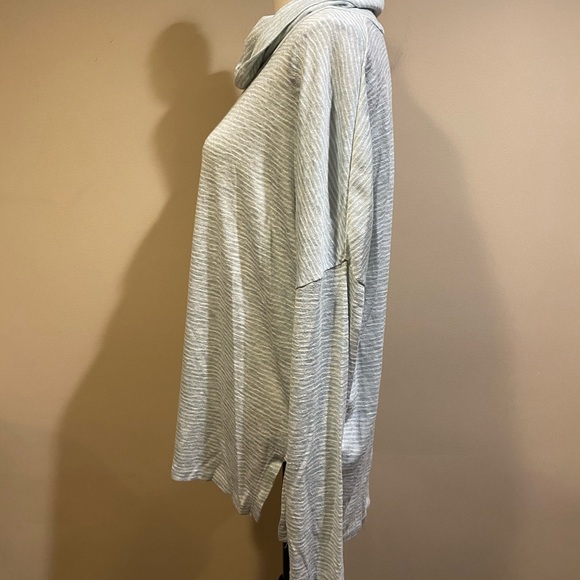 Caslon Blue Turtleneck Striped Pullover Sweater - Picture 5 of 7